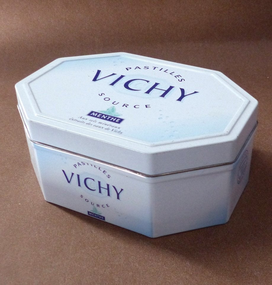Pastilles Vichy pepermunt blik pepermuntblikje, Ophalen of Verzenden, Gebruikt, Overige