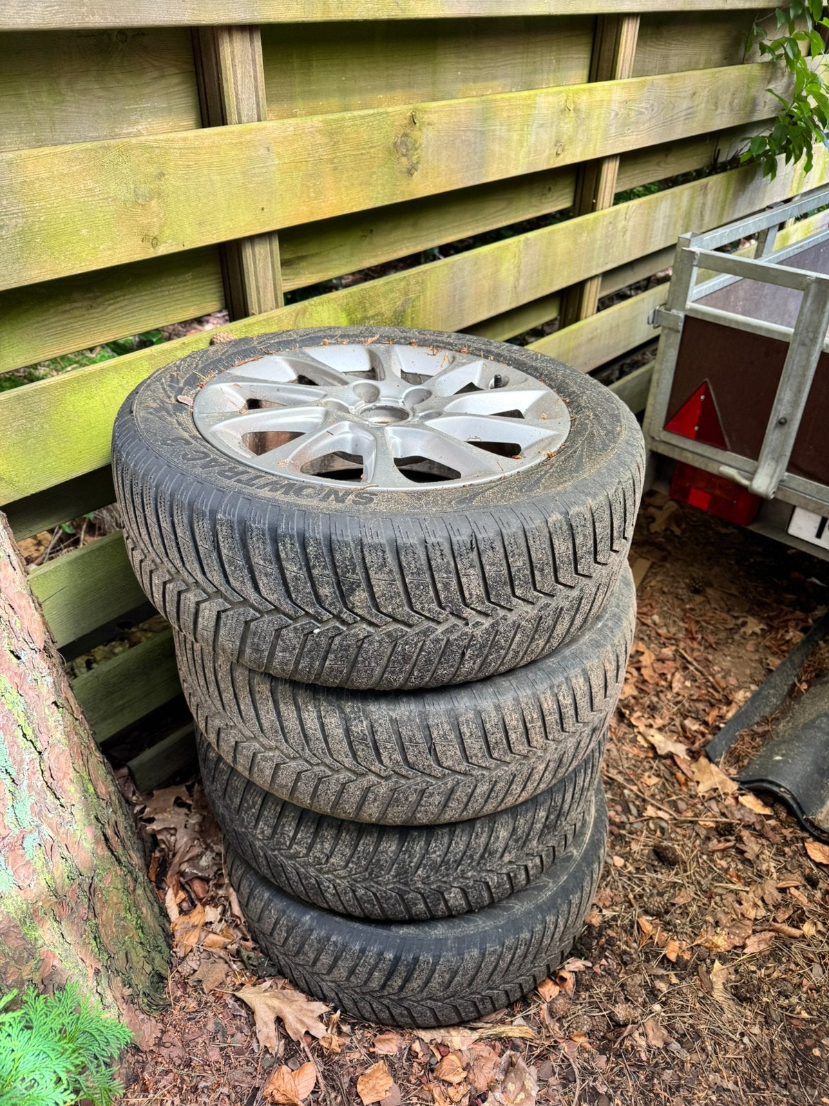 Audi banden, Ophalen, Gebruikt, 16 inch, Banden en Velgen