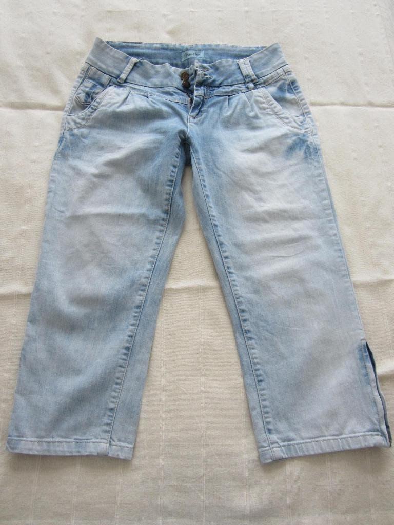 broek driekwart - M - Geisha, Kleding | Dames, Broeken en Pantalons, Maat 38/40 (M), Geisha, Blauw, Ophalen of Verzenden