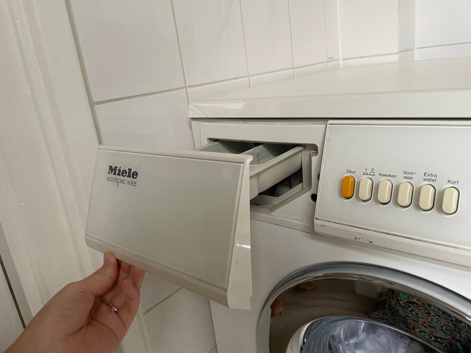 Miele Novotronic W 825 Wasmachine - Gebruikt, Ophalen, Gebruikt, Voorlader, Wolwasprogramma