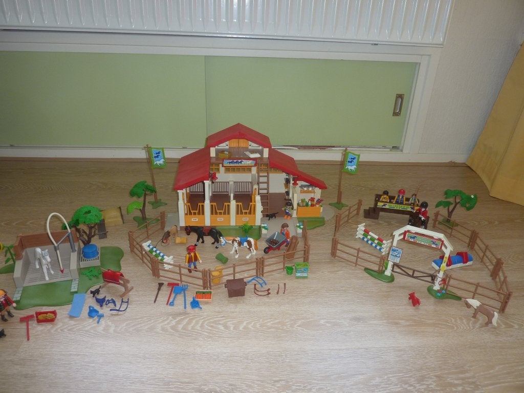playmobil manege wasplaats en dressuur set, Kinderen en Baby's, Ophalen of Verzenden, Gebruikt