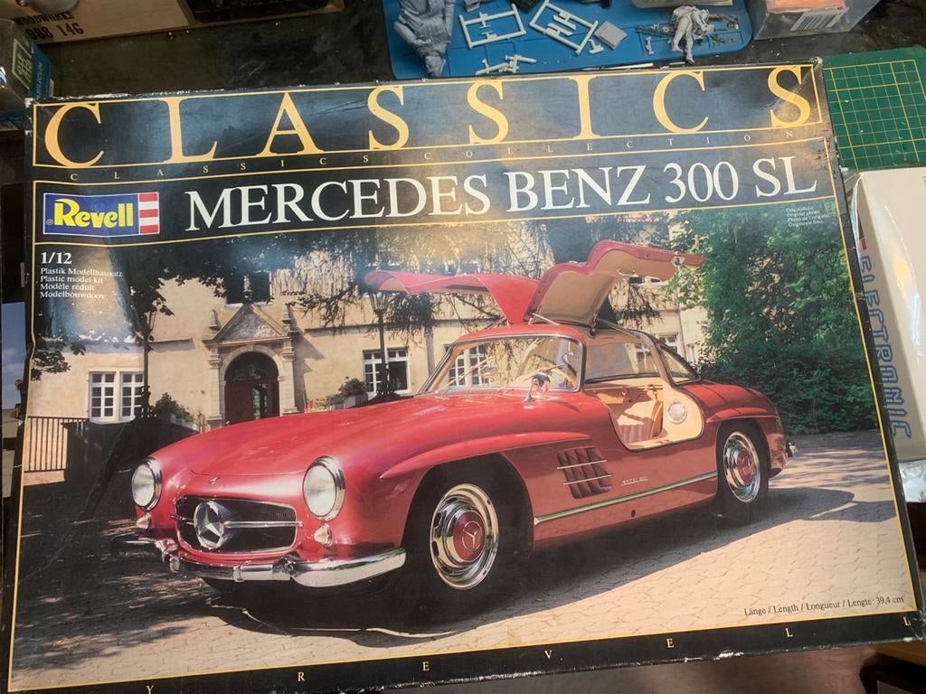 CLASSICS MERCEDES BENZ 300 SL schaal 1/12 compleet, Auto, Revell, Groter dan 1:32, Ophalen of Verzenden