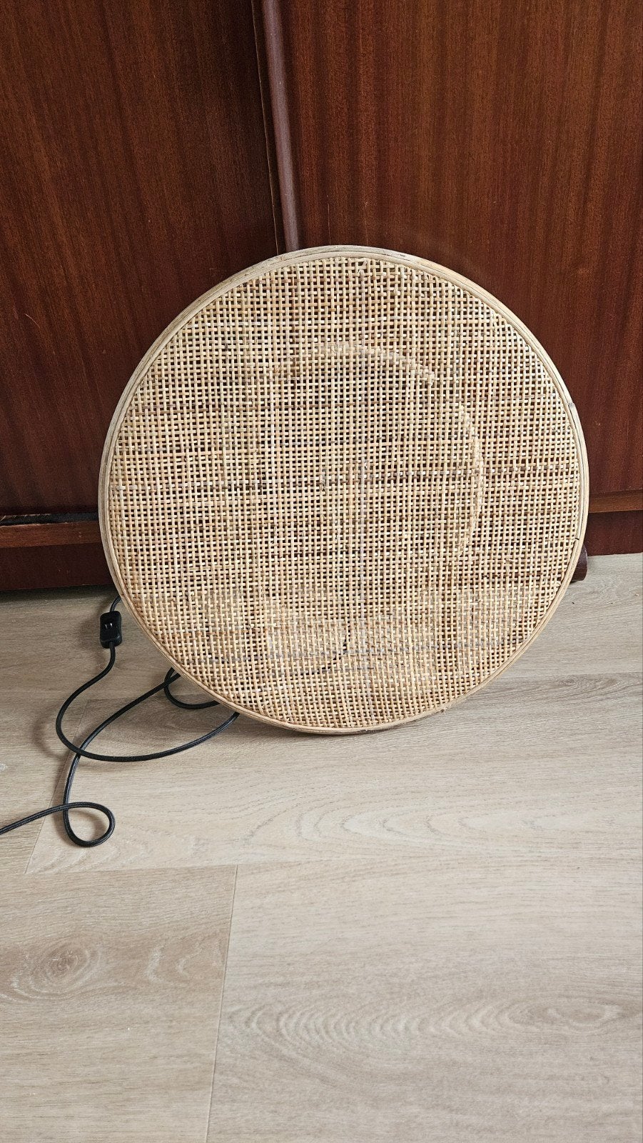 Rotan wandlamp 50cm, Ophalen, Nieuw, E27 (groot)