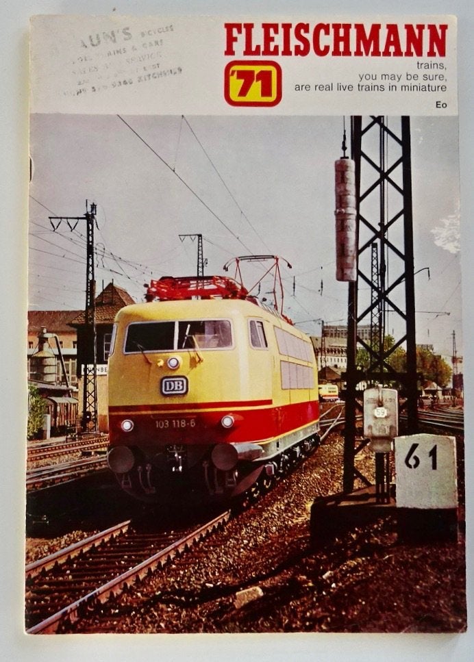 Fleischmann Catalogus 1971 - Engelse uitgave, Gelijkstroom, Fleischmann, Zo goed als nieuw, Analoog