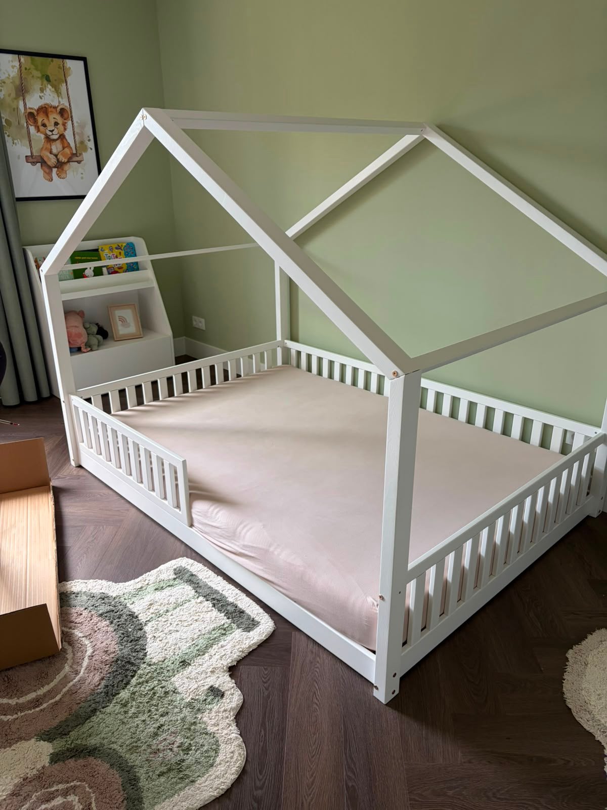 Vloerbed Yara incl. matras, Kinderen en Baby's, Kinderkamer | Bedden, 180 cm of meer, Ophalen, Lattenbodem, 100 cm of meer