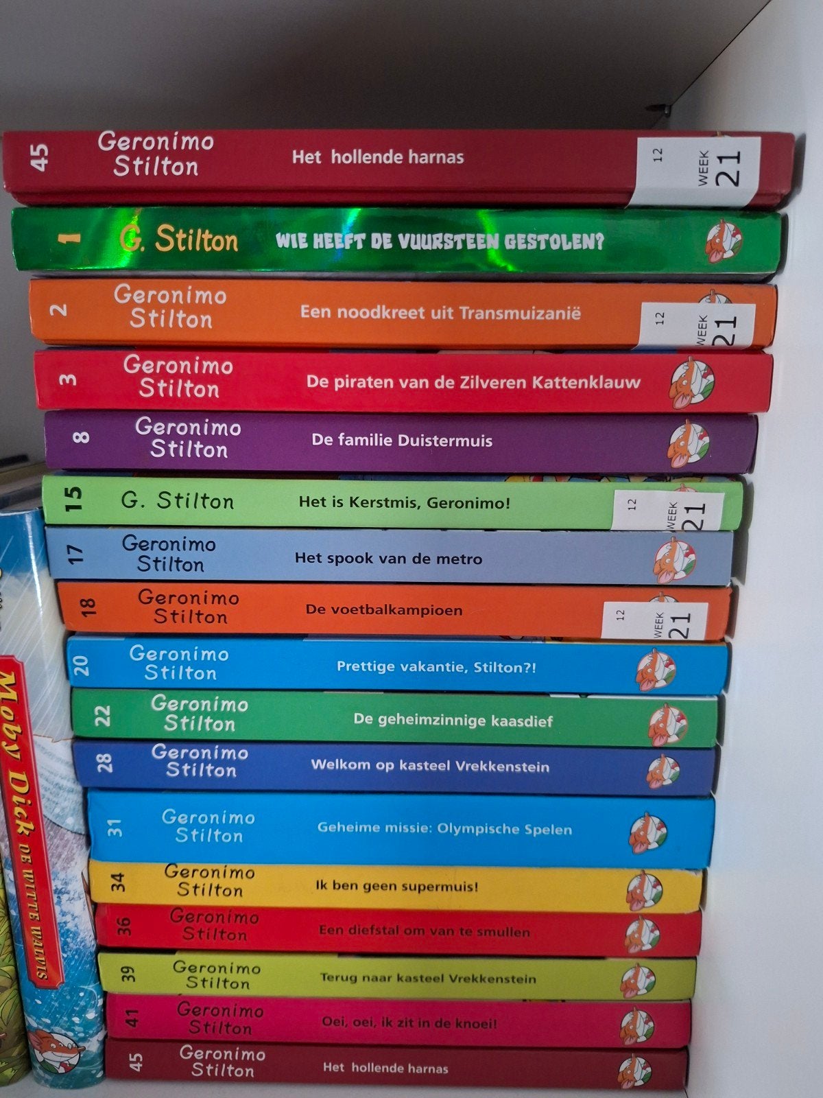 Verschillende kinderboekenseries (swipe), Ophalen