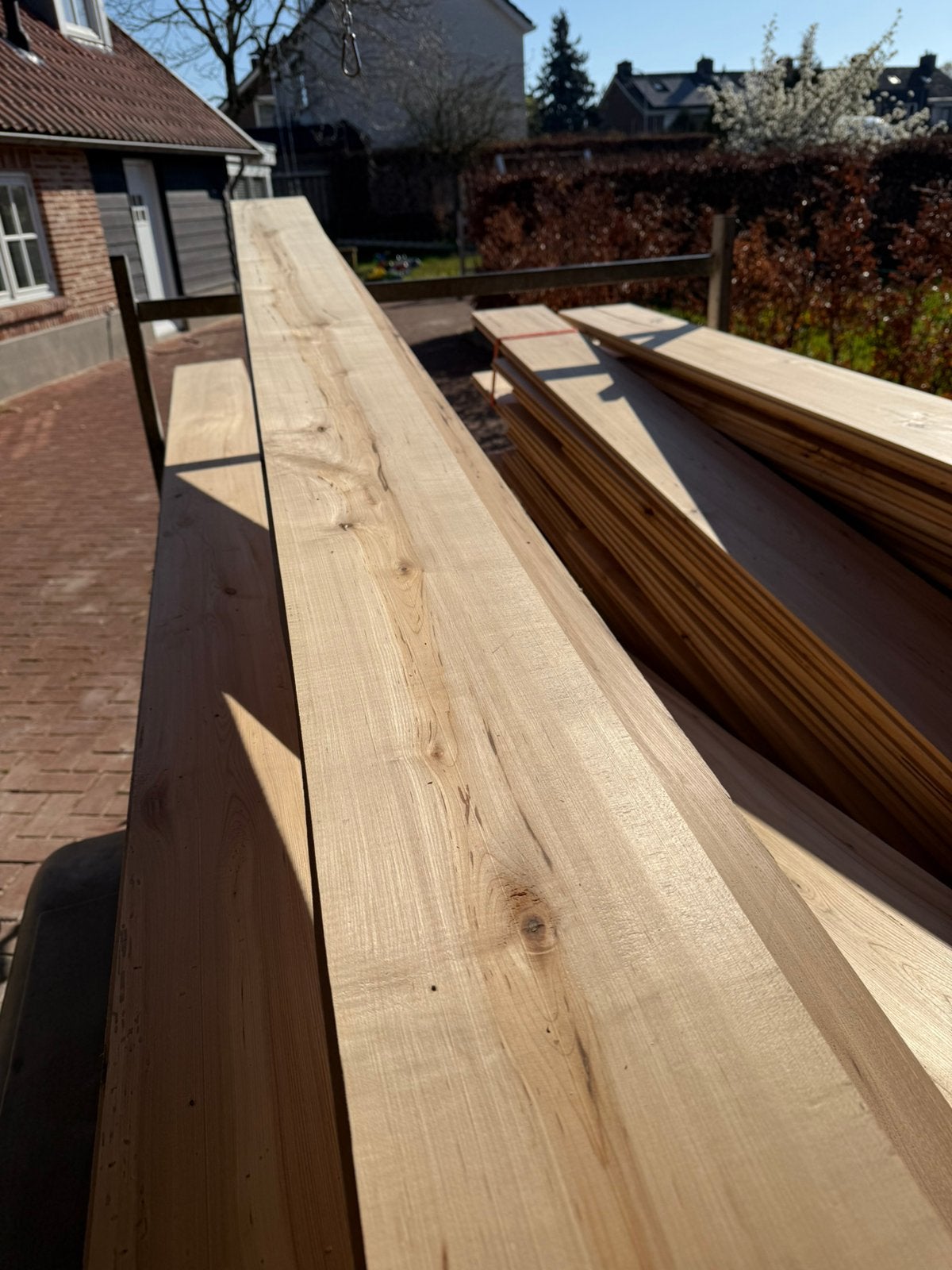 Oude iepen houten vloer vloerdelen eiken grenen vuren, Ophalen, Vloerdelen of -planken, Zo goed als nieuw, 10 m² of meer
