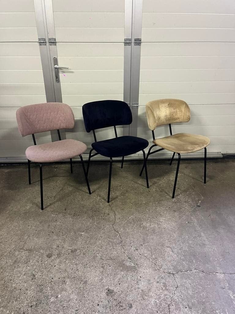 51 stuks Luxe horeca Satteliet restaurant stoelen, Huis en Inrichting, Stoelen, Ophalen, Zwart, Stof, Vijf, Zes of meer stoelen