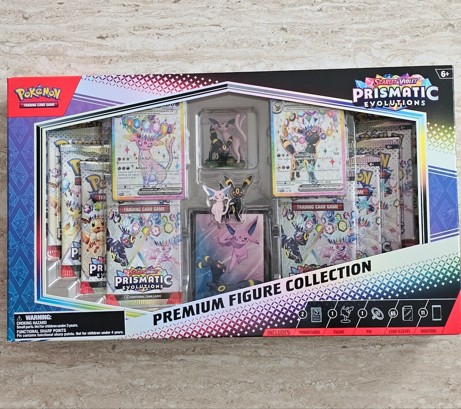 Pokémon TCG: Prismatic Evolutions Premium Figure Collection, Ophalen of Verzenden, Nieuw, Overige typen, Foil