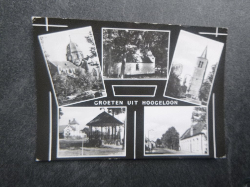 Hoogeloon, groeten uit /kerk 1989, Verzamelen, Verzenden, 1980 tot heden, Gelopen, Noord-Brabant
