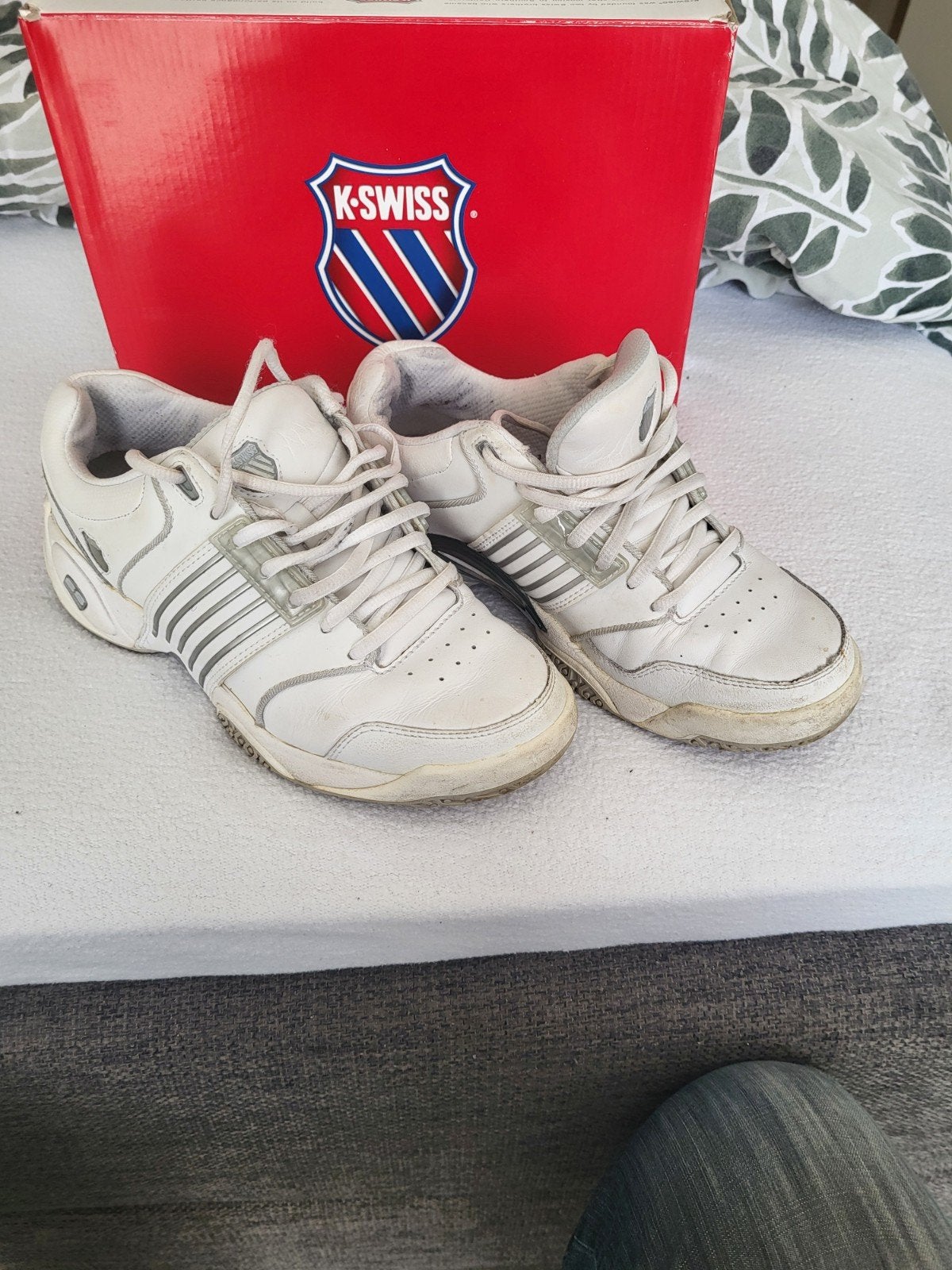 K-Swiss Accomplish tennisschoenen dames maat 39, Ophalen of Verzenden, Zo goed als nieuw, Wit, Sneakers of Gympen