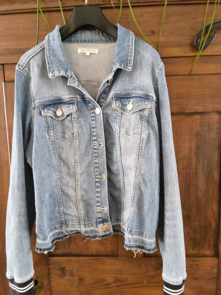 Leuk jeans jasje, Kleding | Dames, Spijkerbroeken en Jeans, Ophalen, Blauw, Tramontana, Overige jeansmaten