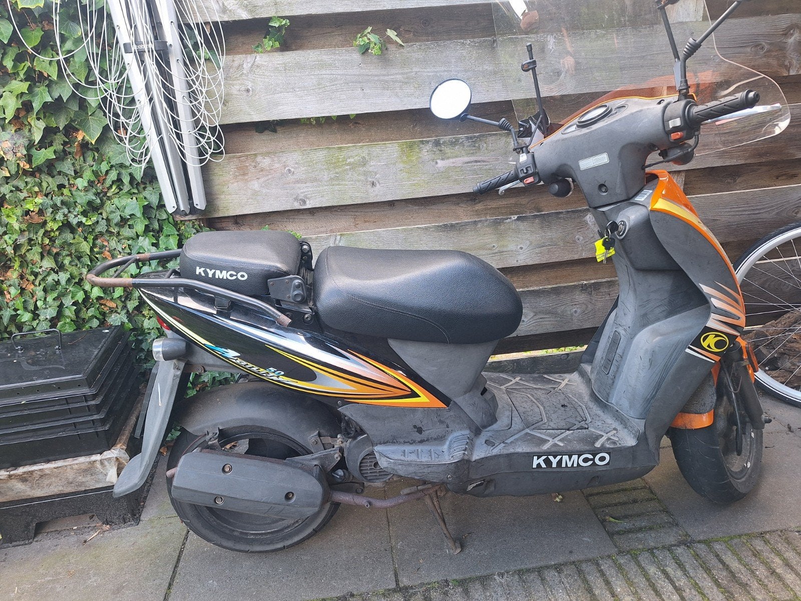 Kymco Agility Scooter - Oranje/Zwart, 27843 km, Fietsen en Brommers, Scooters | Kymco, Ophalen, Gebruikt, Benzine, Agility