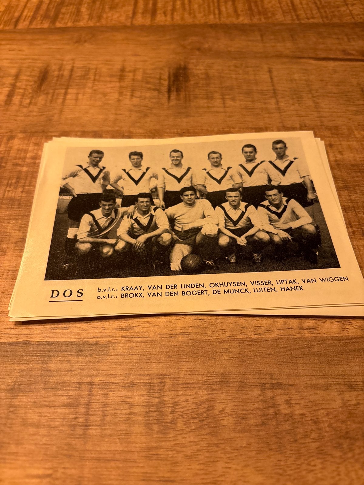 Historische DOS  fc Utrecht Voetbalfoto - Jaren '50 Team, Ophalen of Verzenden, Gebruikt, Overige binnenlandse clubs, Poster, Plaatje of Sticker