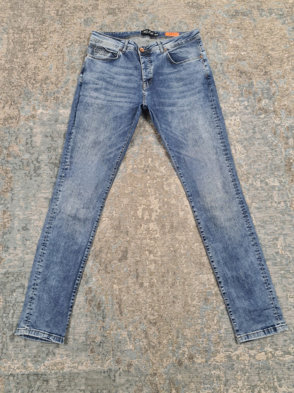 CARS Dust W34 L32 Skinny STRETCH Bronno3432 Blauw, Kleding | Heren, Blauw, Zo goed als nieuw, W33 - W34 (confectie 48/50), Generaal Vetterstraat 67, 1059 BT Amsterdam