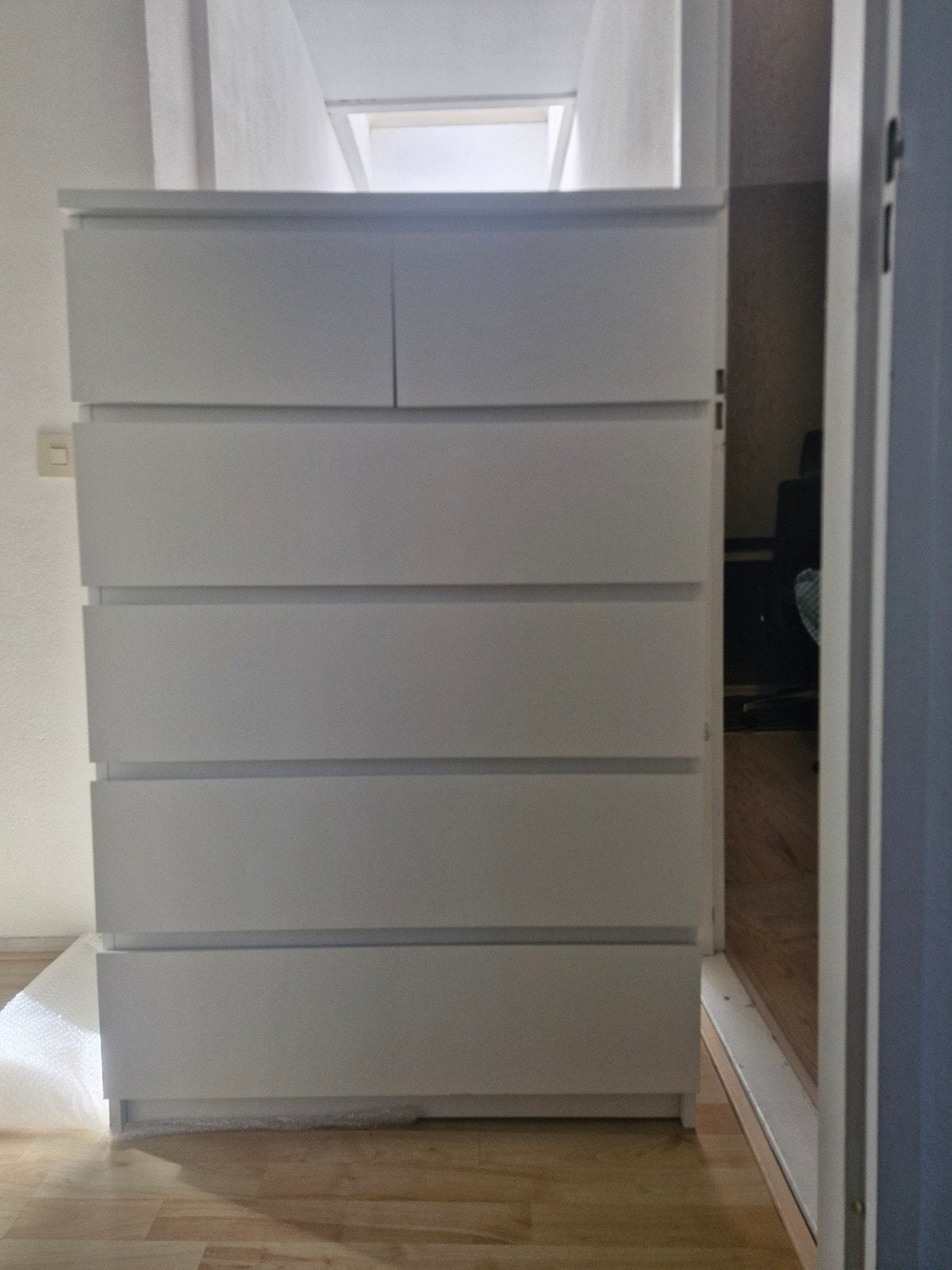 Ikea Malm ladekast wit met 6 laden (123x80cm), Ophalen, Gebruikt, 5 laden of meer, 100 tot 150 cm