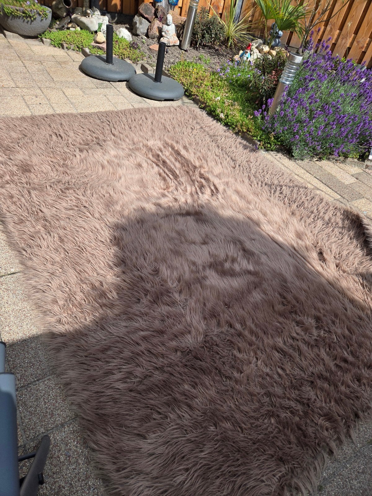 Teab hoogpolig bruin vloerkleed 230 x 170 cm, Ophalen, Bruin, 150 tot 200 cm, 200 cm of meer