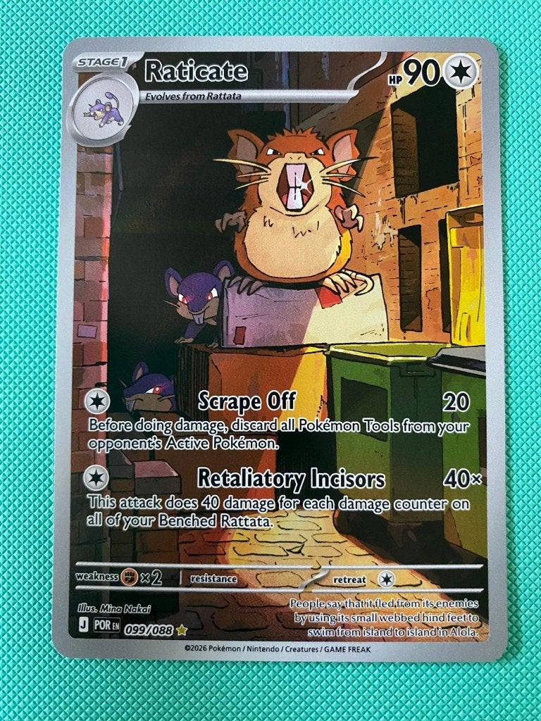 Raticate 099/088 POR, Verzenden, Nieuw, Losse kaart, Foil
