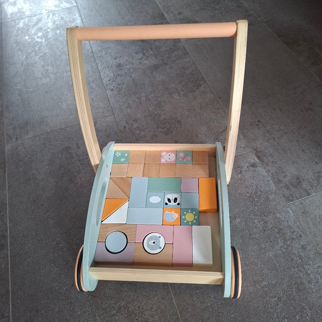 Houten loopwagentje, Ophalen, Zo goed als nieuw
