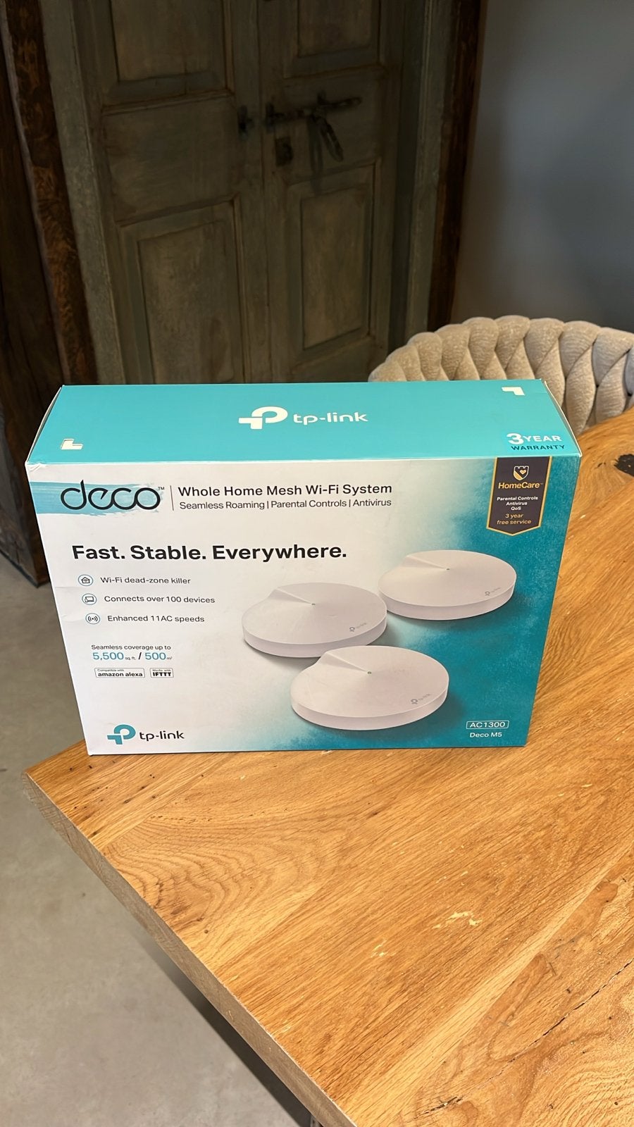 TP-Link Deco M5 AC1300 Whole Home Mesh Wi-Fi Systeem, Ophalen of Verzenden, Gebruikt, Router