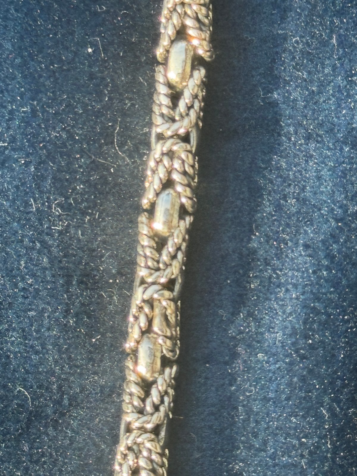Handgemaakte Zilveren Armband - Koningsschakel, Sieraden, Tassen en Uiterlijk, Armbanden, Verzenden, Zo goed als nieuw, Zilver