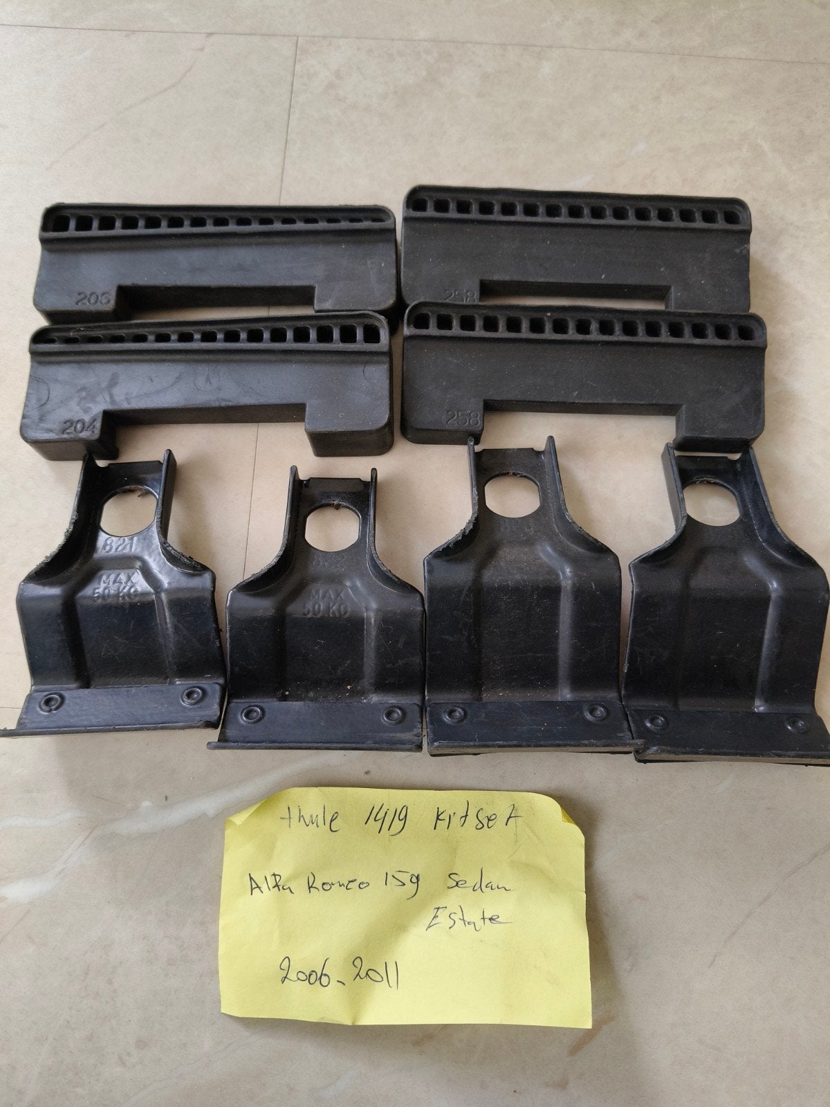 Thule kitset 1419 Alfa Romeo 159 sedan en estate 2006-2011, Ophalen of Verzenden, Zo goed als nieuw