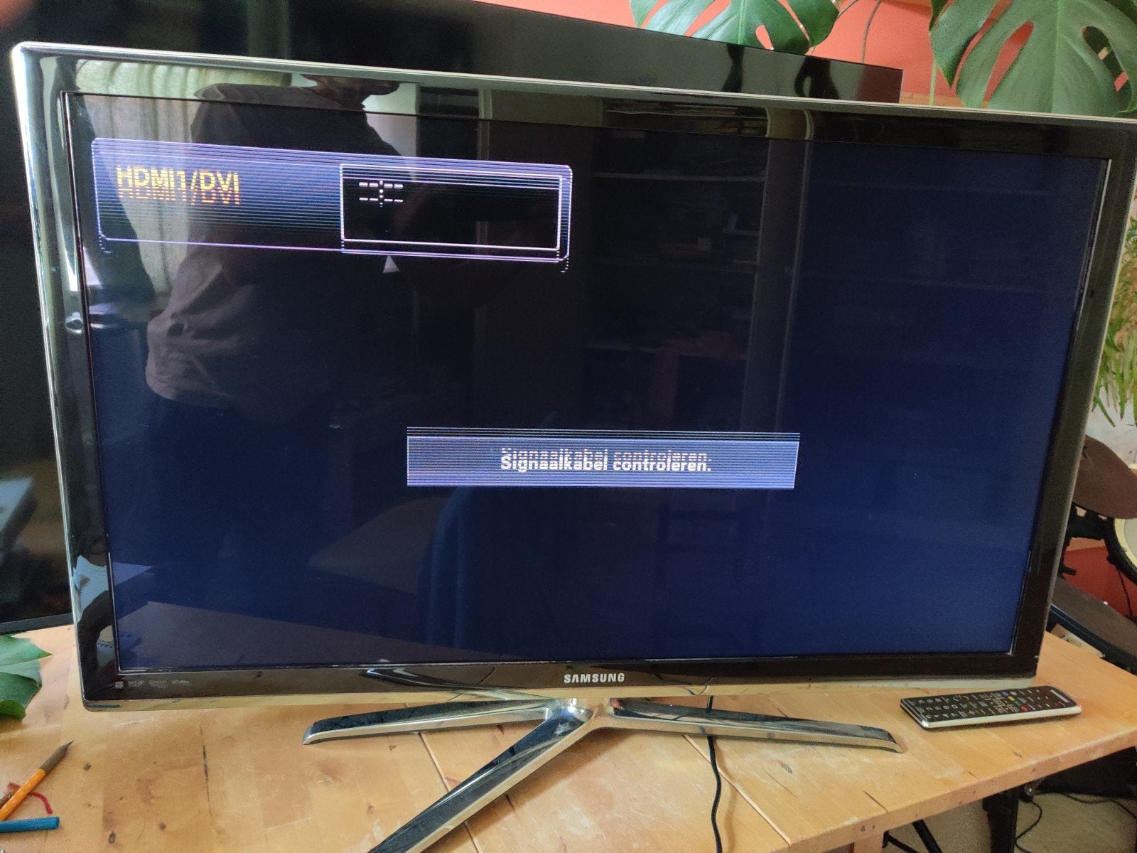 Samsung 40 inch LED TV UE40C7700 (defect) + 3D-brillen, Ophalen, LED, Samsung, 100 cm of meer