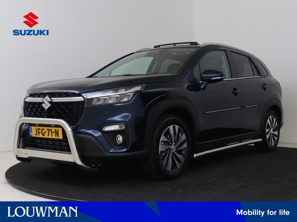 Suzuki S-Cross 1.4 Boosterjet Style Hybrid Automaat | Panoda, 12 maanden, 4 cilinders, Blauw, SUV of Terreinwagen