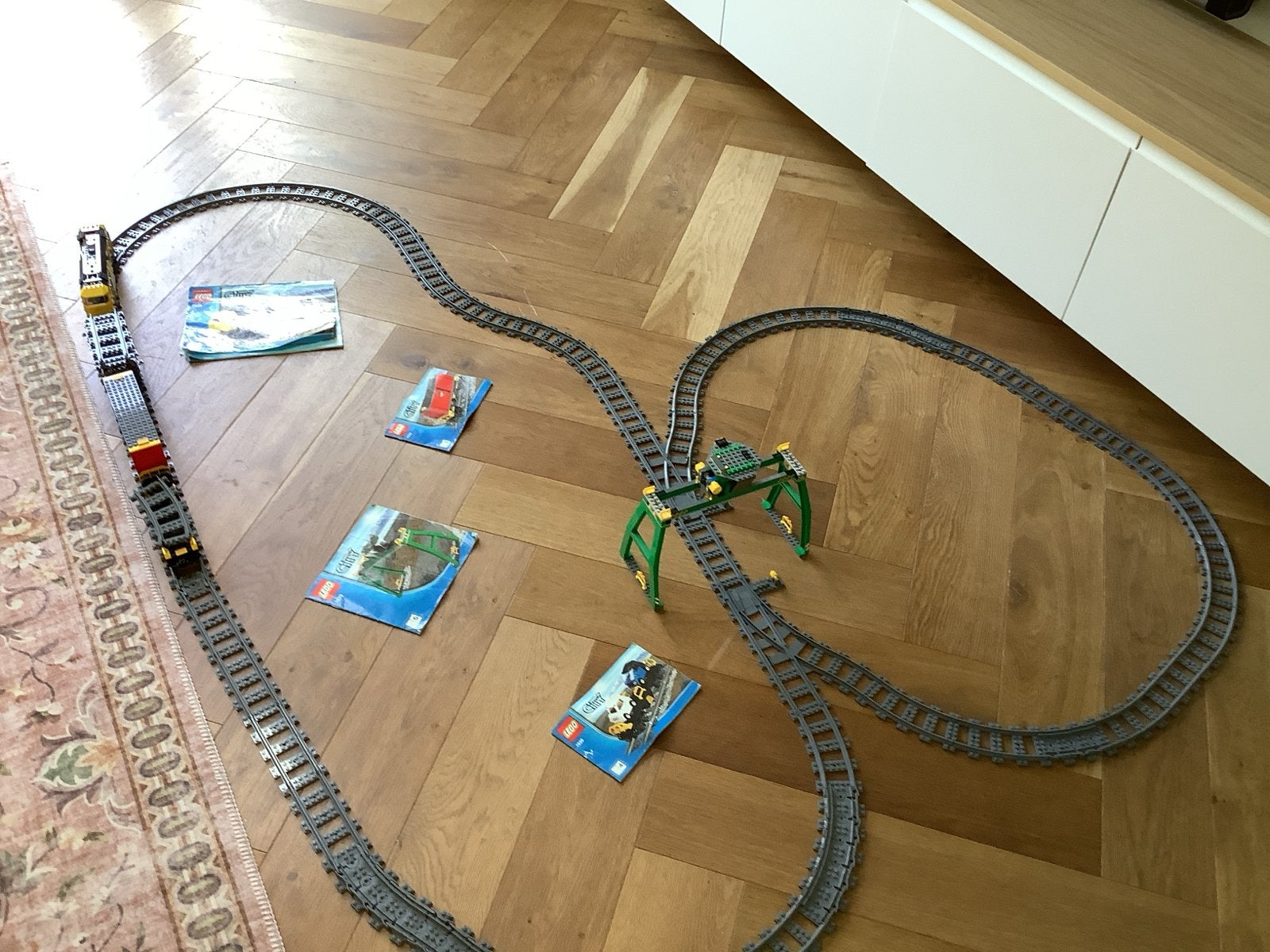 Lego City Trein 7939 met extra rails en wagon, Ophalen of Verzenden, Zo goed als nieuw, Overige merken