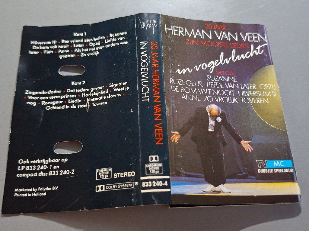 HERMAN VAN VEEN - IN VOGELVLUCHT (MC), Gebruikt, 1 bandje, Ophalen of Verzenden, Origineel