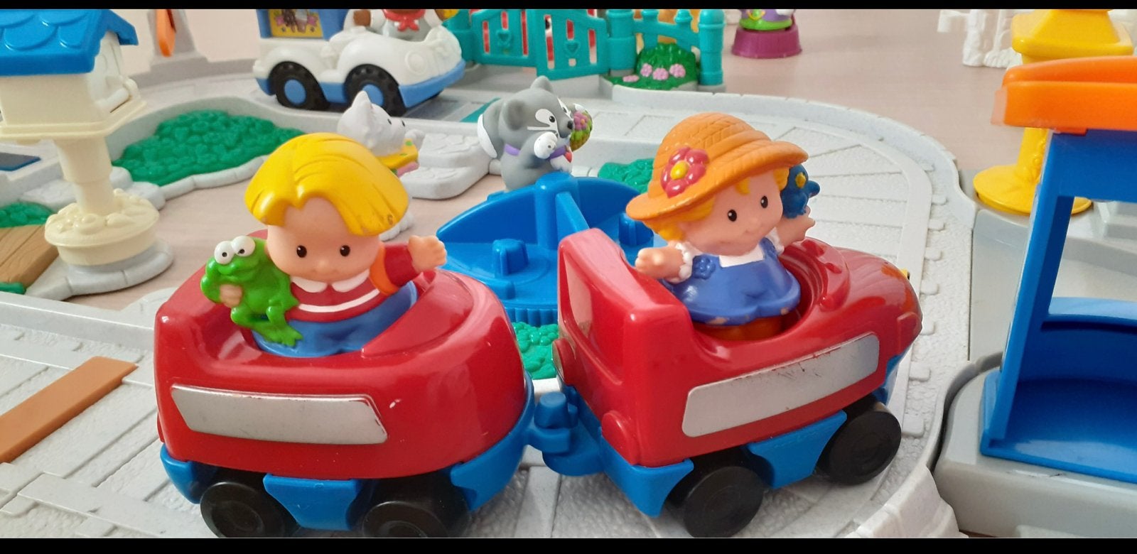 Little People Fisherprice trein parkje dieren, Kinderen en Baby's, Ophalen, Gebruikt, Speelset