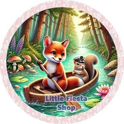 lf1062 icing frosting vos eekhoorn 19cm eetbare taart print, Ophalen of Verzenden, Nieuw, Taarten, Versiering