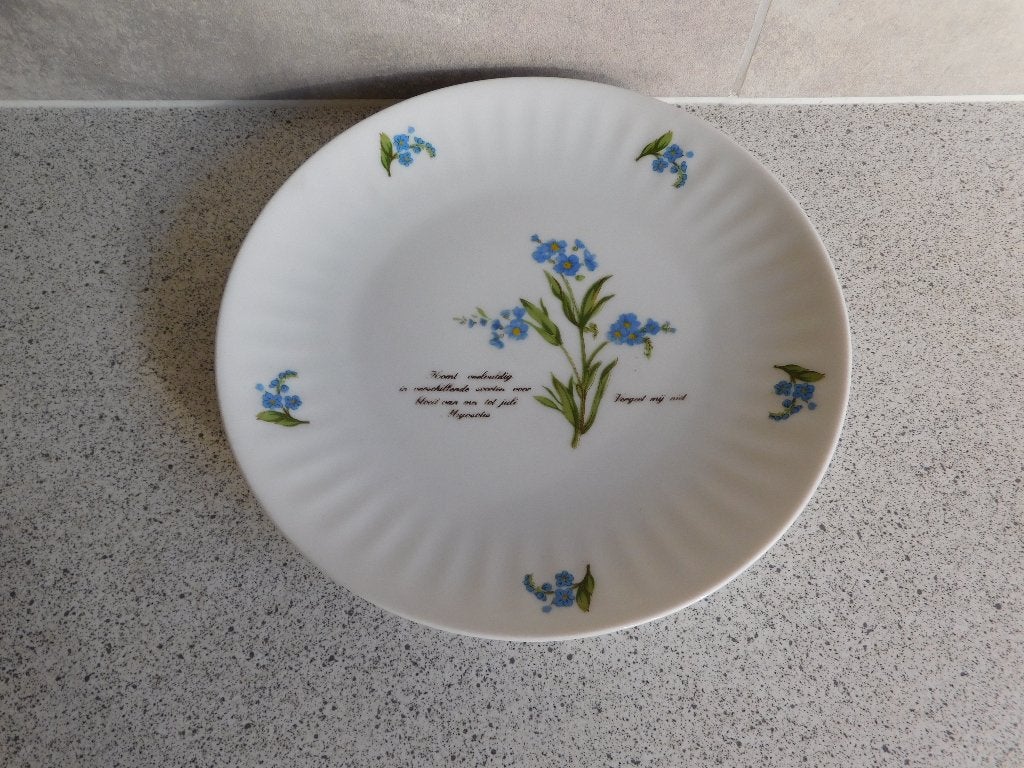 Bord 21 cm. Vergeetmeniet Libelle Exclusief Marjolein Bastin, Huis en Inrichting, Keuken | Servies, Overige merken, Ophalen of Verzenden