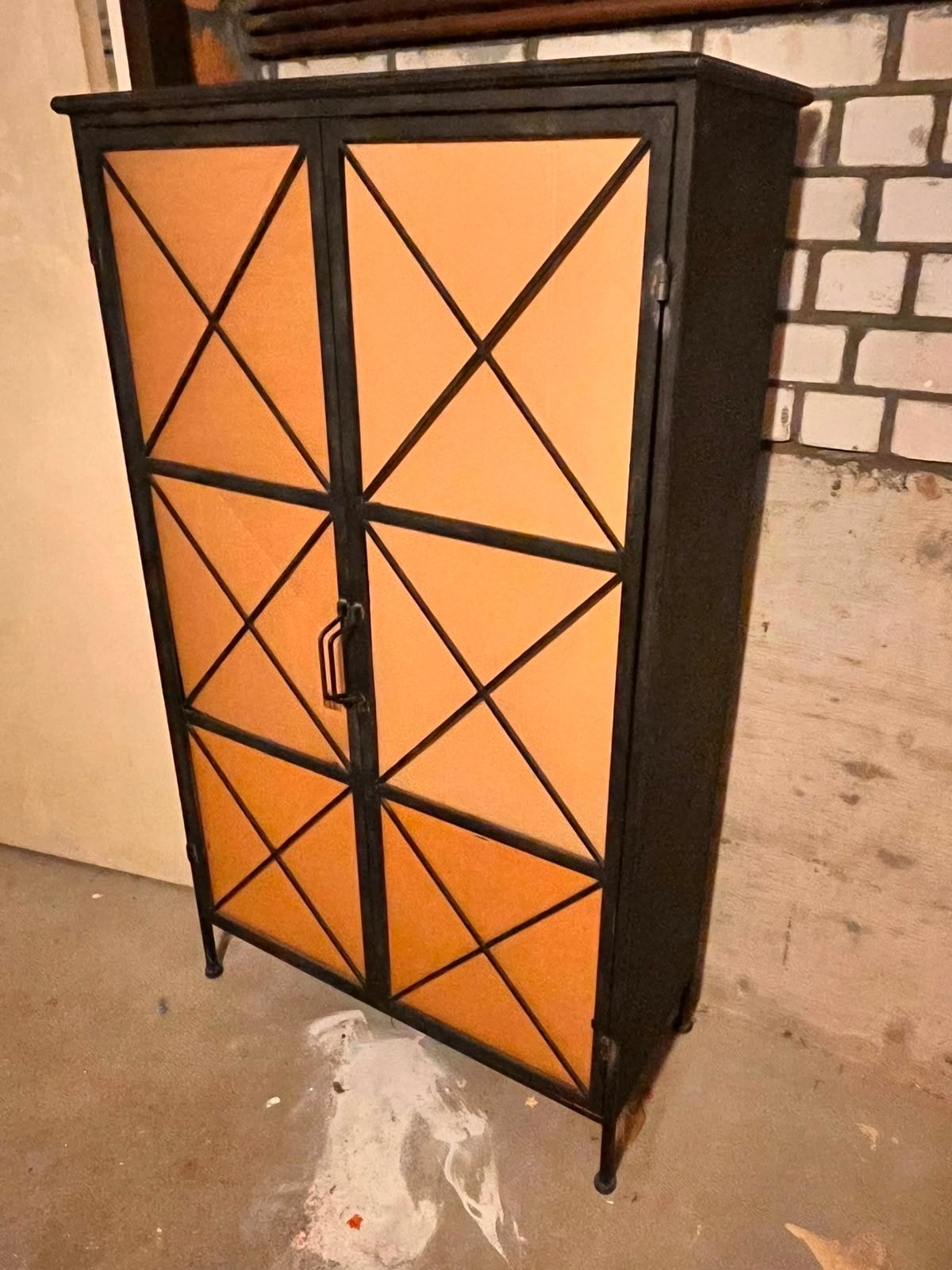 Industriële kast met kartonnen panelen - 37x82x141,5 cm, Ophalen, Gebruikt