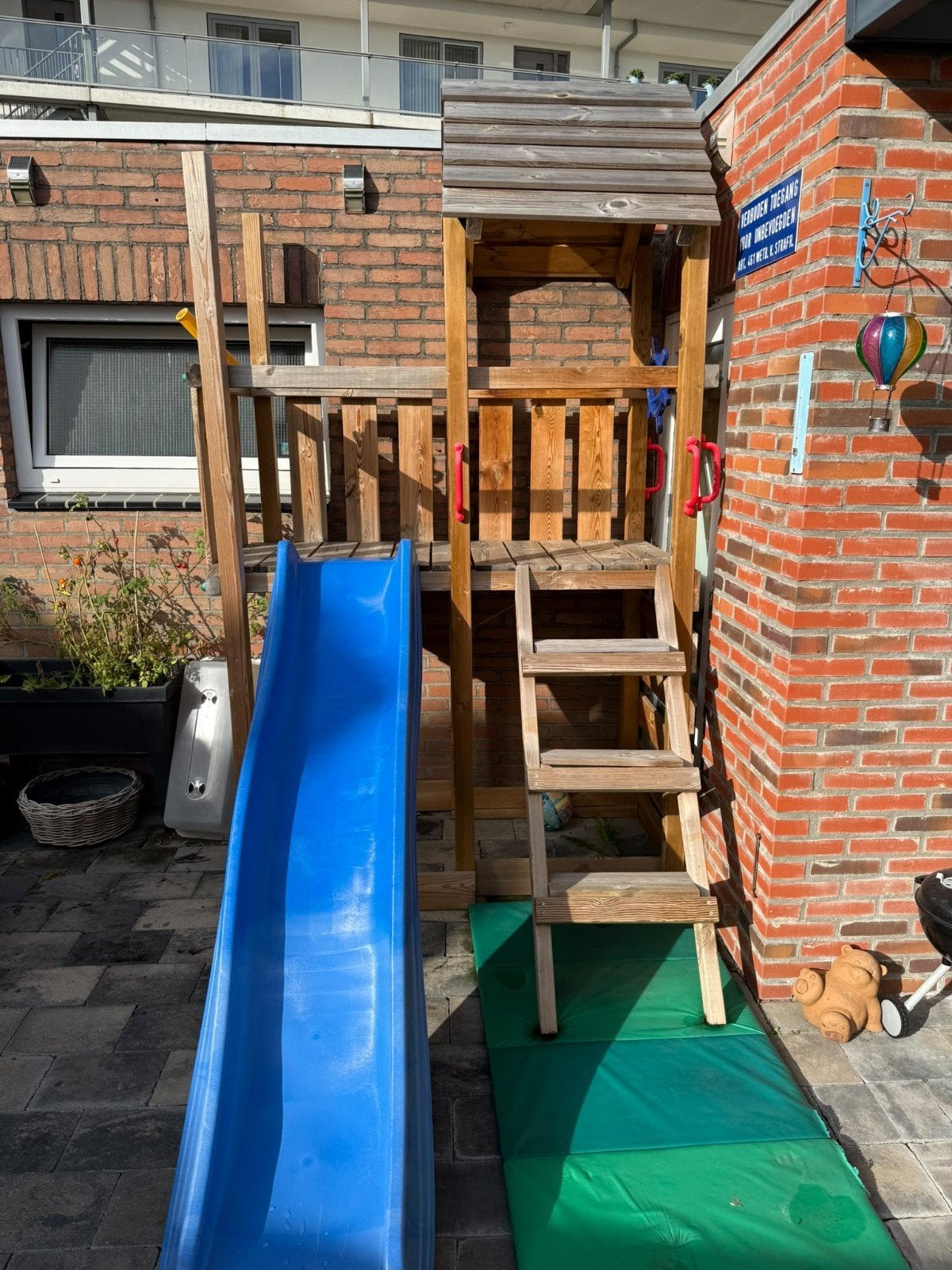 Wickey speeltoestel met glijbaan en modderkeuken, Ophalen, Zo goed als nieuw, Glijbaan