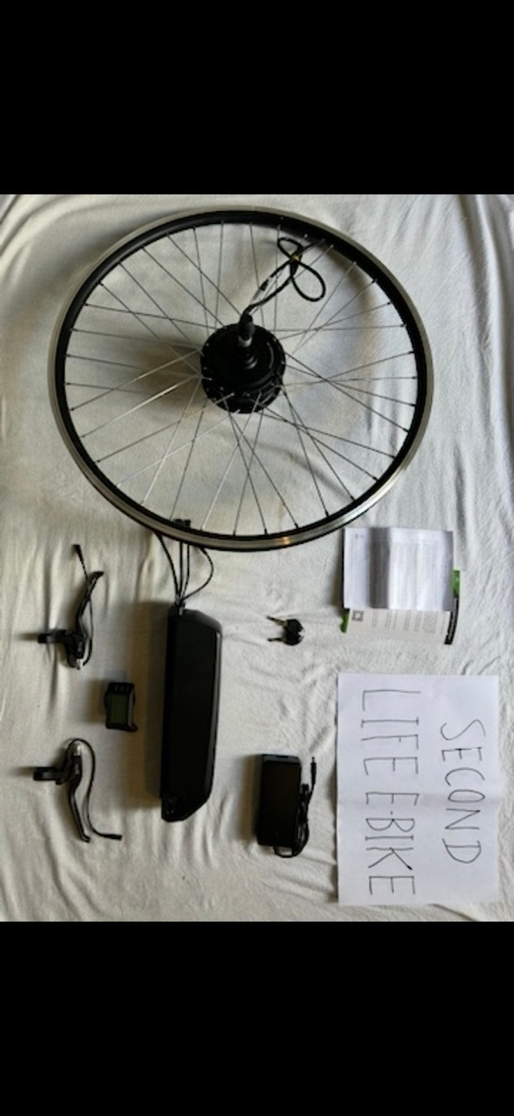 Complete E-bike Ombouwset 250W + Accu, Fietsen en Brommers, Zo goed als nieuw, Motor, Aluminium, Ophalen