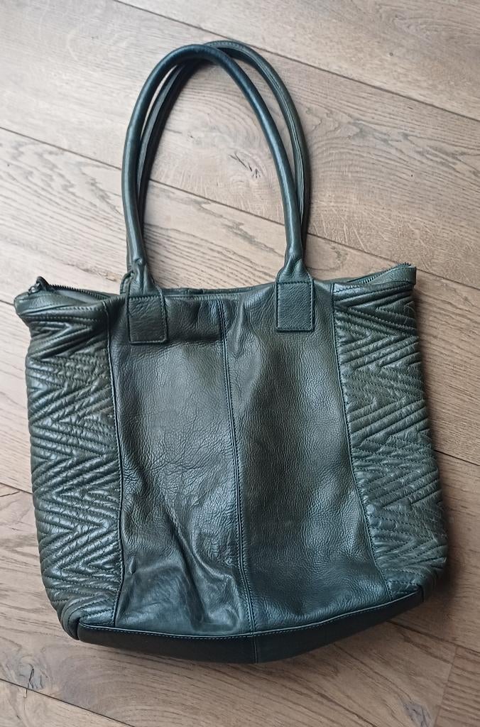 Damestas Cowboysbag, Ophalen of Verzenden, Gebruikt, Groen, Handtas