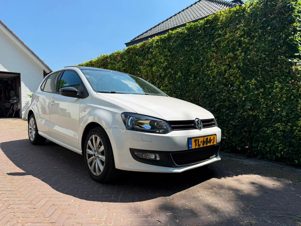 Volkswagen Polo 1.2 6V 44KW 5D My2009 2012 Wit, Voorwielaandrijving, 40 €/maand, Zwart, 1198 cc