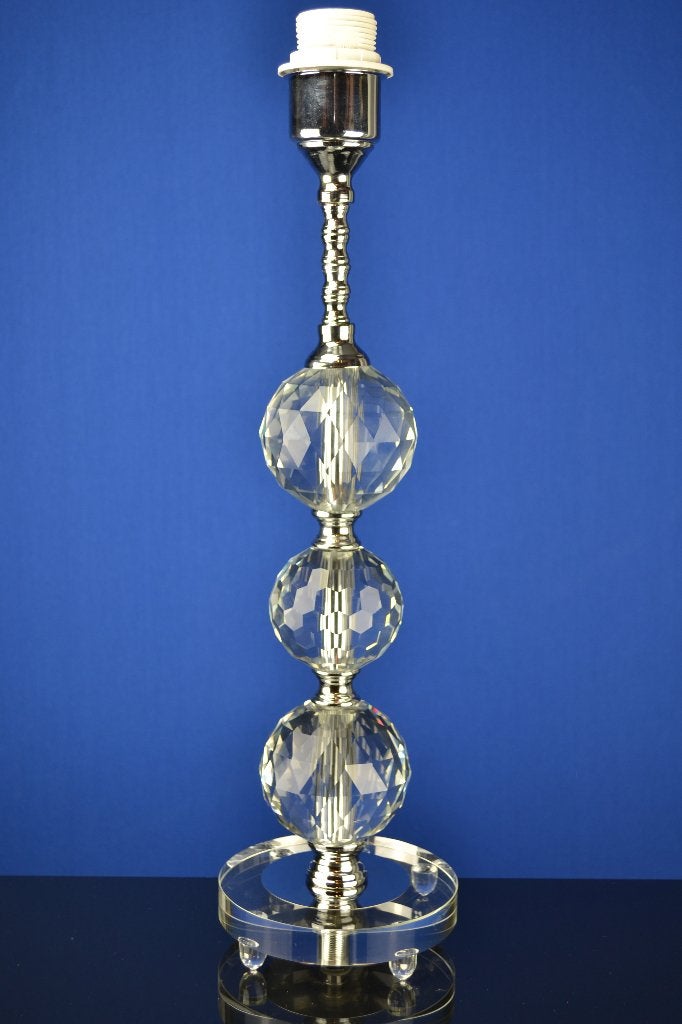 Moderne tafellamp met kristallen bollen, 49 cm, Mvm detailhandel, Handgemaakt, Overige merken