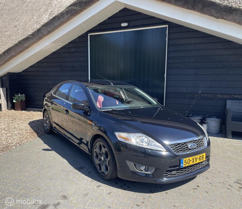 Ford Mondeo 2.5-20V Titanium, Leer, Navigatie, Airco, Auto's, Ford, Voorwielaandrijving, 745 kg, Zwart, Mondeo