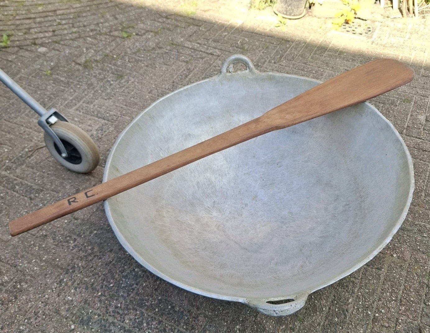 Grote wokpan wokpan pan, Ophalen of Verzenden, Gebruikt