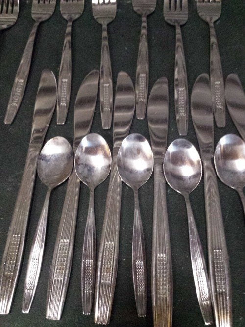 Bestek 18-delig: 5x lepel, 7x vork, 6x mes, Ophalen of Verzenden, 'T Olde Gre-j, Info@toldegrej.nl, Endepoelstraat 20f Didam
