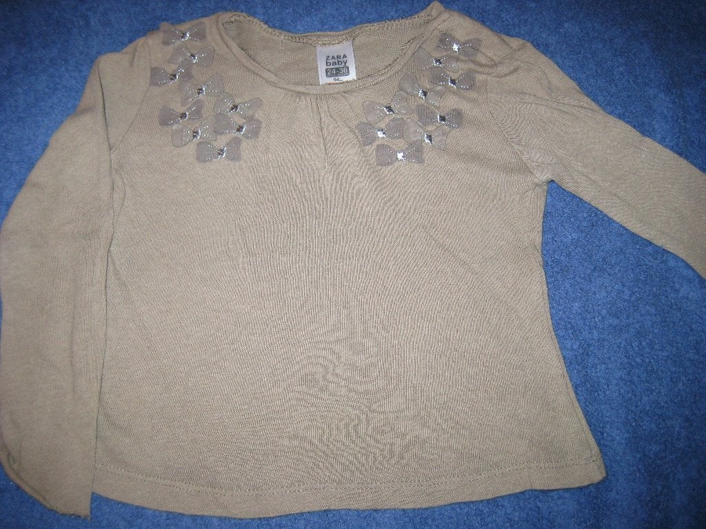 Beige shirt, 94 cm, ZARA Baby, Ophalen of Verzenden, Zo goed als nieuw, Meisje, Shirt of Longsleeve
