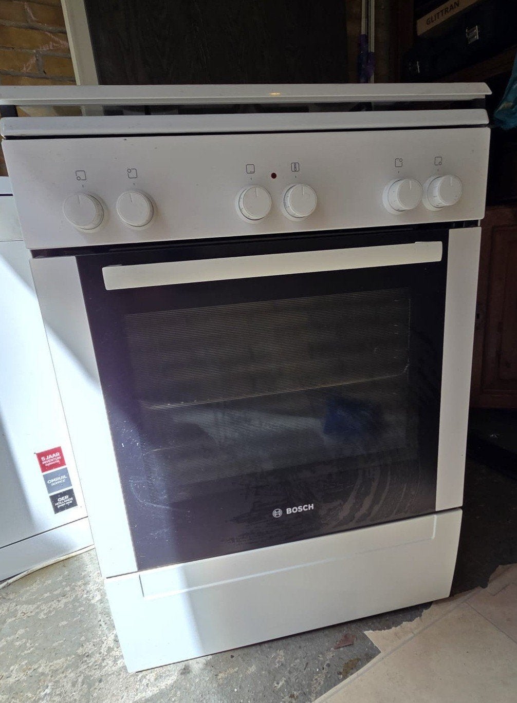 Bosch Vrijstaand Elektrisch Fornuis met Oven, Ophalen, Gebruikt, Hete lucht, 60 cm of meer