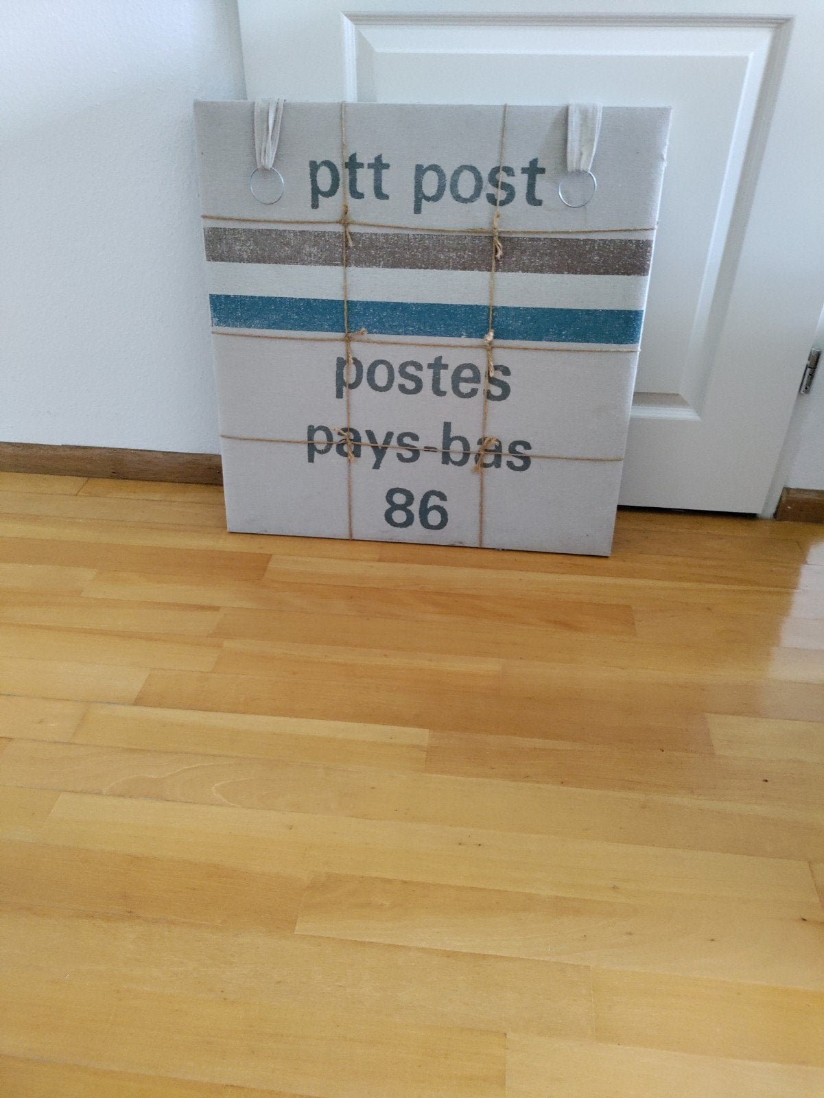 Ptt Post bord, canvas, doek, met ophangpunten 60 bij 60, Ophalen, 50 tot 150 cm, 10 m² of meer, 10 tot 30 cm