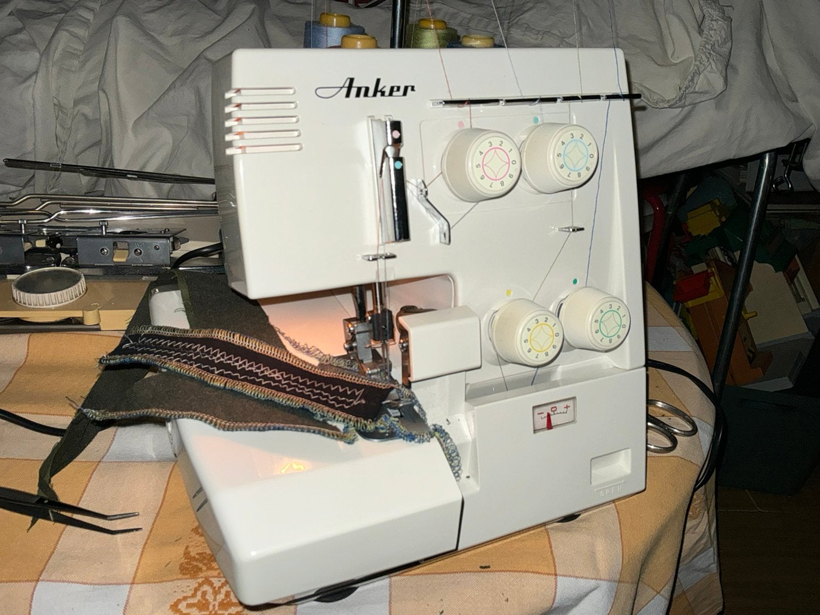 Anker overlock model 480 compleet en zeer goed, Ophalen, Zo goed als nieuw, Lockmachine