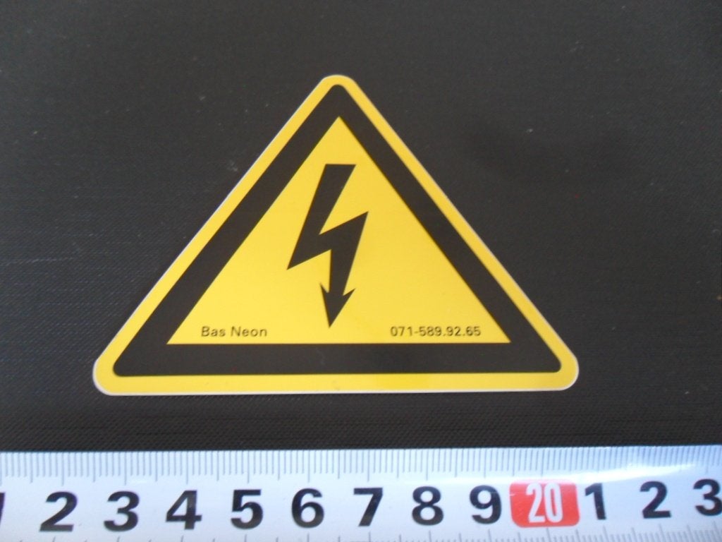sticker Bas Neon, Verzamelen, Ophalen, Zo goed als nieuw