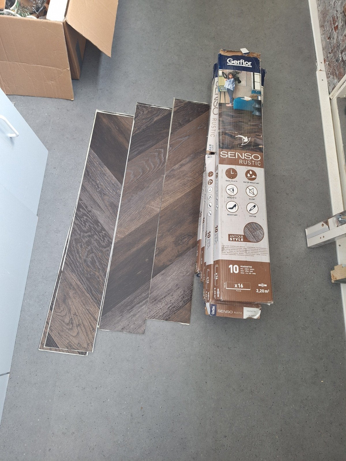 PVC plakvloer - 2,20 m² per pak, Ophalen, Nieuw, Overige typen