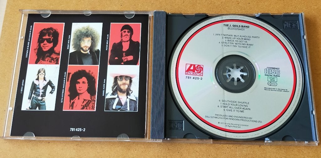 J. Geils Band - Bloodshot CD 1973/1990 USA, Ophalen of Verzenden, Zo goed als nieuw, Blues Rock