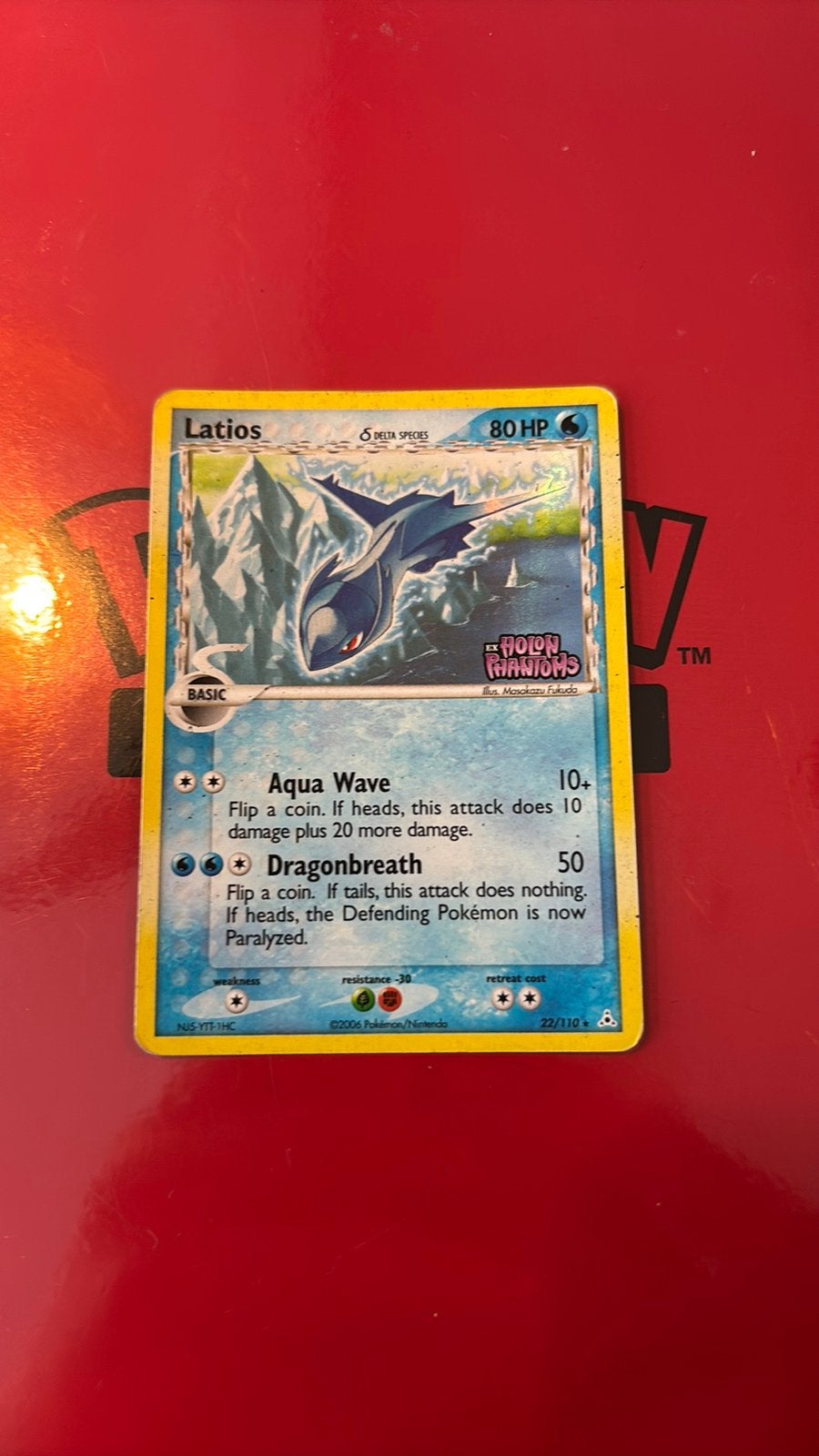 Latios delta species #22 reverse holo stamped, Ophalen of Verzenden, Zo goed als nieuw, Losse kaart